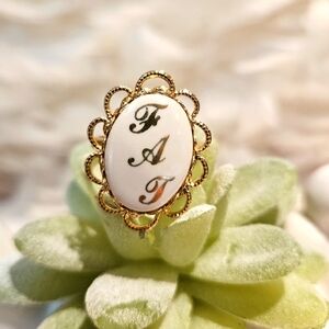 Gold Tone Adjustable Ring